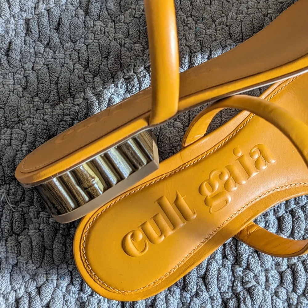 Cult Gaia Women's Orange Liz Sandals - Picture 2 of 5